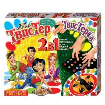 Danko Toys TWTK, DT G - Гра підлогова "Твистеп" (Grand Твістер) 1800 х 1300 плюс для пальців Твістерок