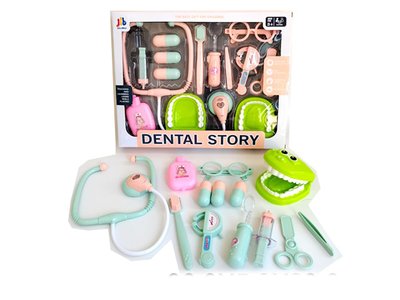 7003, 6002 - Детский игрушечный набор Доктор Стоматолог, инструменты, челюсти