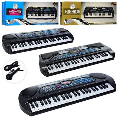 Play Smart HS4911-21-31 - Детский синтезатор на 49 клавиш, с функцией записи, микрофон, USB