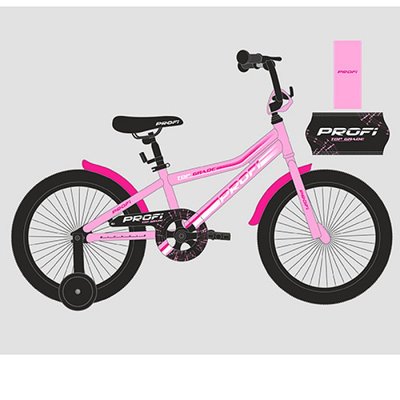 Y16106 - Дитячий двоколісний велосипед PROFI 16 дюймів для дівчинки рожевий, Y16106 Top Grade