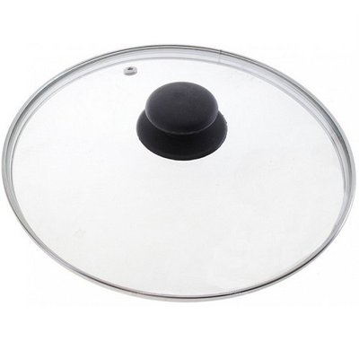 Stenson МН-0636 - Крышка для сковородок и кастрюль диаметр 28 см, Крышка стекло d28см