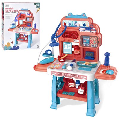 Ігровий набір Лікар - все в одному - іграшковий стіл лікаря, інструменти, мийка 8134