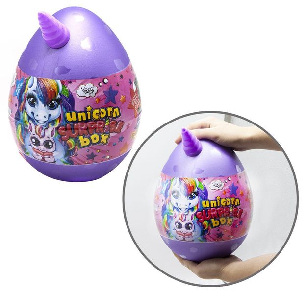 Toy Egg - a box in the form of an egg with a surprise - a set for creativity, games and development, Unicorn USB-01-01U, ДТ-ОО-09273