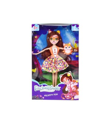 11682 - Лялька Enchantimals Энчантималс, Лисичка лялька Felicity Fox і її лисеня Flick, 24 см