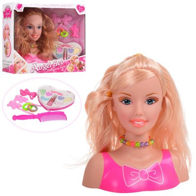 198 - Лялька голова для зачісок і макіяжу, аксесуари, косметика, лялька — манекен