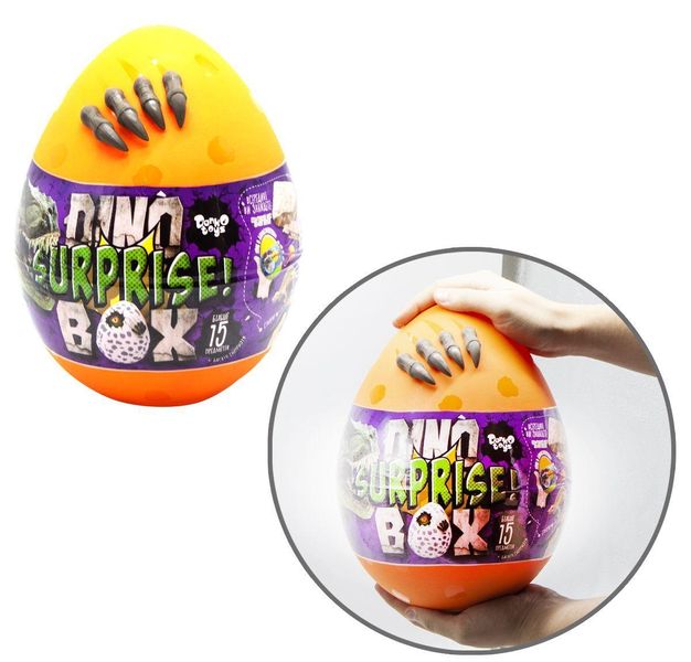 Іграшка Яйце — скринька сюрприз великий для хлопчика Діно, набір для творчості, ігор і розвитку DSB-01-01U