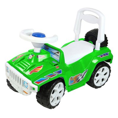 Машинка для катання Оріончик - зелений колір для хлопчиків від двох років 419-3