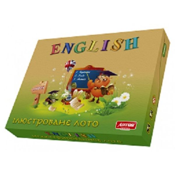 Дитяча навчальна настільна гра - Лото Англійська мова ENGLISH 20796