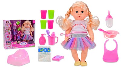 R320008 - Пупс кукла Сестричка Валюша с аксессуарами, бутылочка, горшок