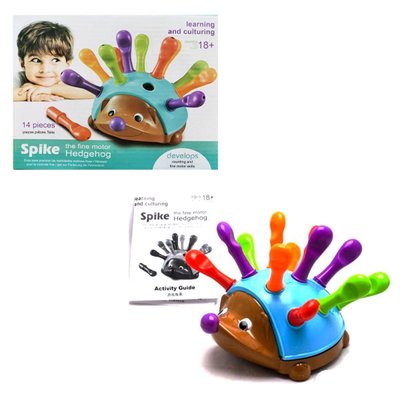 8818 - Обучающая развивающая игрушка сортер Ежик Спайк для малышей от 18 месяцев.