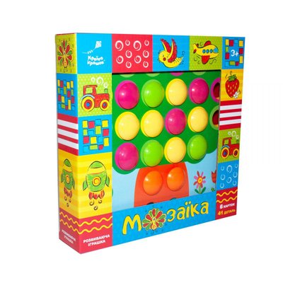 Технок KI-7061 - Розвиваюча іграшка - Мозаїка для малюків з великими деталями, KI-7061