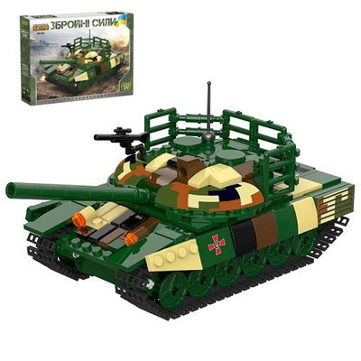 Kids Bricks (KB) KB 001 - Конструктор - современный украинский танк, длина модели 20 см
