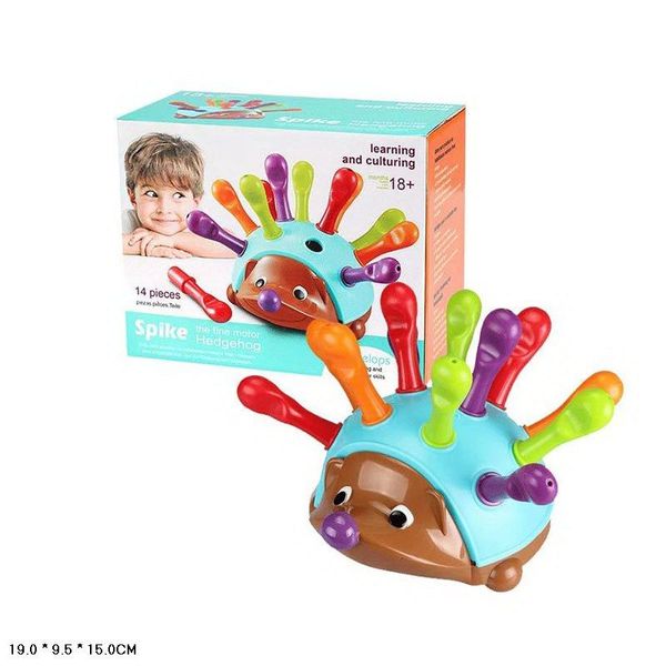 8818 - Навчальна розвиваюча іграшка-сортер Їжачок Спайк для малят від 18 місяців.