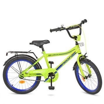 Profi Y20102 - Детский двухколесный велосипед PROFI 20 дюймов салатовый, Top Grade&nbsp;Y20102