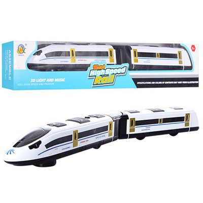595-C-2 - Детский Поезд большой современный 45 см ездит, звук, 3D свет, 595-C-2