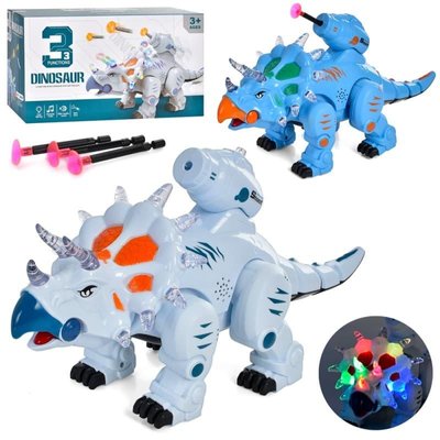 Динозавр - робот - трицератопс, вміє ходити та стріляти 5688-28