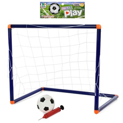 Детские складные футбольные ворота 100-60-50 см для дома, маленький мяч, сетка 0891