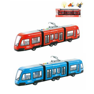 Іграшка Трамвай великий 44 см модель, звук, світло, инерция, двері відчиняються WY930AB, 7955
