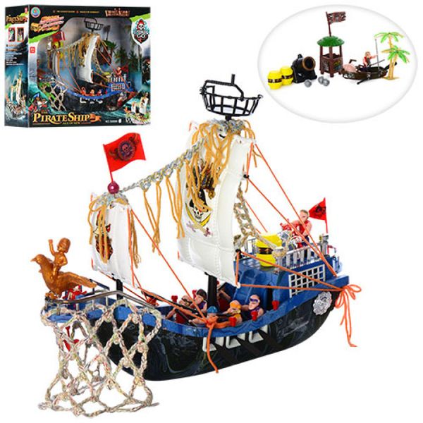 Піратський корабель 40 см - подарунковий ігровий набір - серія пірати, корабель, аксесуари, 50898 F 692144942 фото товару