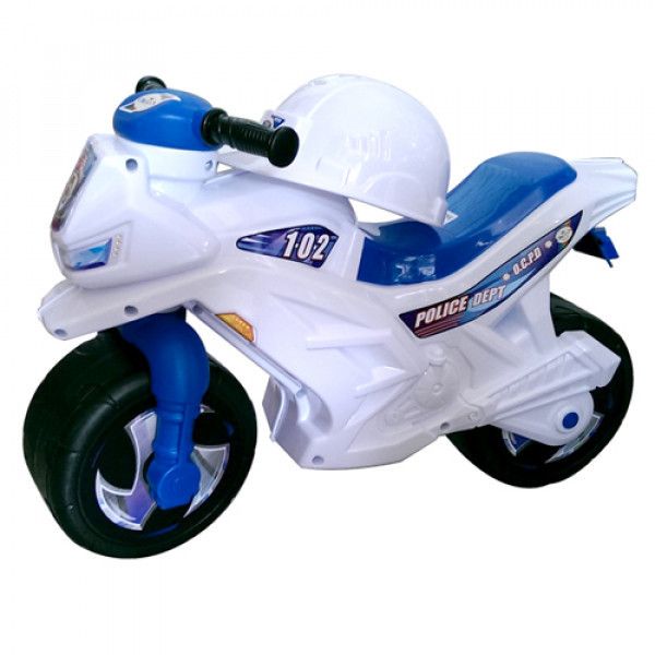Мотоцикл для катання Поліцейський набір із каскою, толокар — каталка дитяча Оріон Україна 501 501