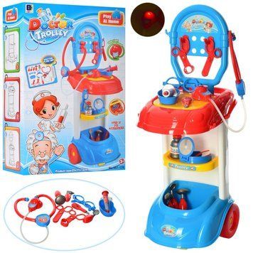 Limo Toy 661-170 - Детский набор врача, столик - тележка с инструментами "Маленький доктор"