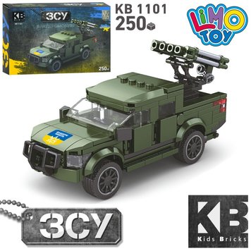 Kids Bricks (KB) KB 1101 - Конструктор військовий Бандеромобіль - військова машина ЗСУ 250 деталей