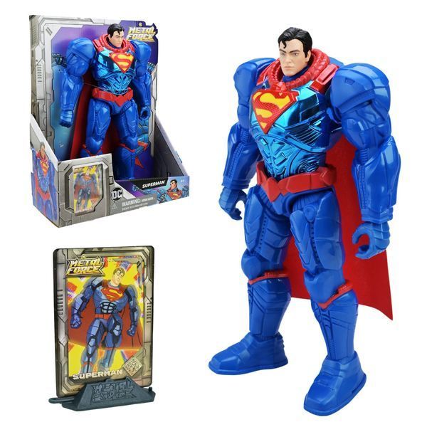 Spin Master 6072667 - Коллекционная фигурка супергерой Супермен Superman 30см в костюме, Лига Справедливости DC