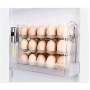 Stenson R30902 - Органайзер лоток для яиц в холодильник на 3 яруса - контейнер для хранения яиц 30 штук