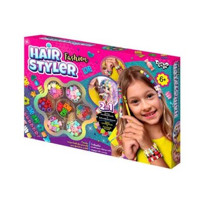 Dankotoys HS-01-02 - Набір для плетіння "Hair Styler. Fashion" 2 в 1