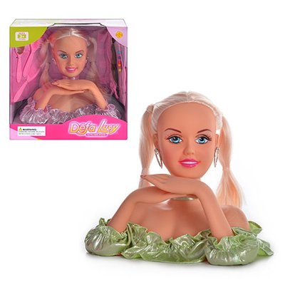 Defa 20957 - Лялька манекен - голова для зачісок, гребінець, аксесуари