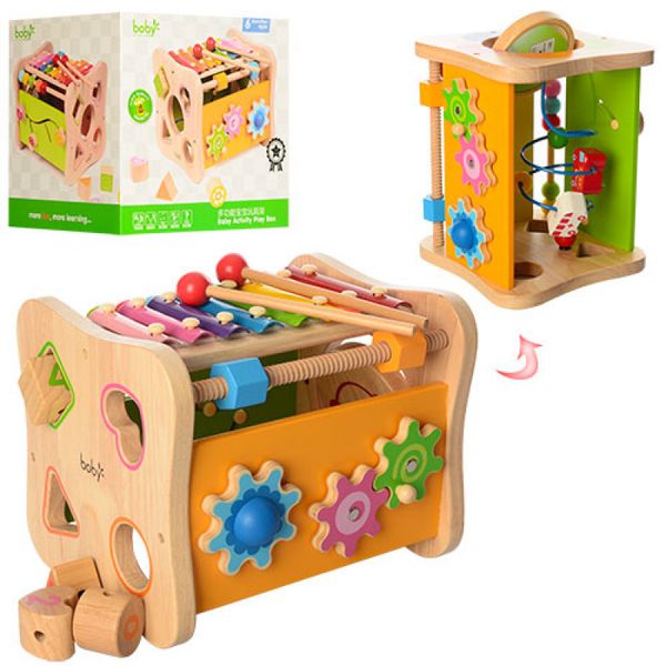 Универсальная игрушка для малышей для развития - Сортер, ксилофон, трещетка 601773559 фото товара