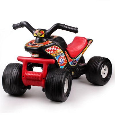 Технок 4111 - Детский Квадроцикл для катания Технок (черно-красный), 4111
