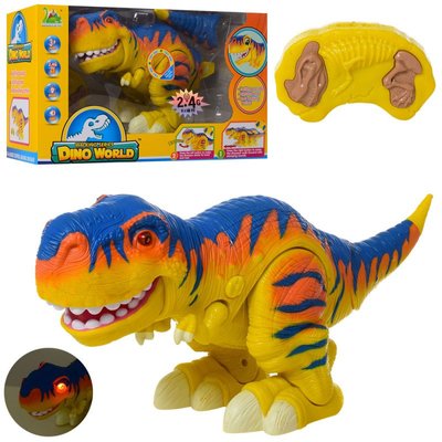 Динозавр "Тиранозавр Добра" 40 см на радіокеруванні для малюків, ходить, звук, світло, RS6156A RS6156A