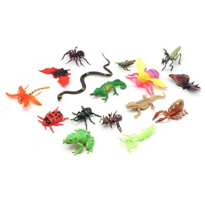 559-295A - Детский игровой набор фигурок животных - насекомые и рептилии 559-295A