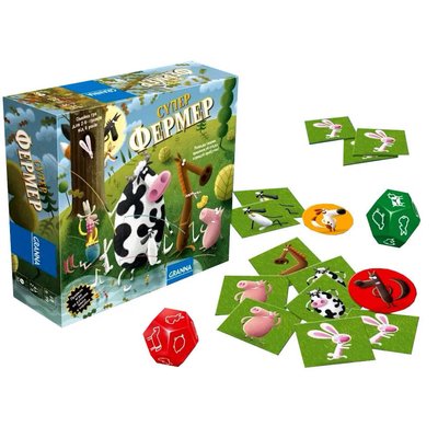 Настольная игра Ферма - Супер Фермер мини версия в дорогу, детская экономическая стратегия, игра для всей семьи 81862