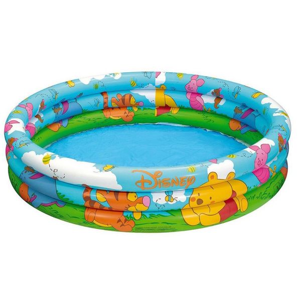 Дитячий надувний круглий басейн Вінні Пух, 3 кільця, 147 - 33 см, 288 л 683394191 фото товару