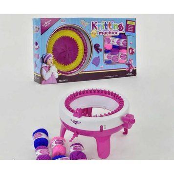 840-1 - Детский набор для Вязания "Braiding machine", машинка для плетения, нитки, 840-1