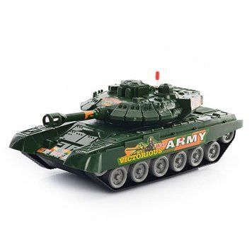 Автопром 2022-11 - Игрушечная модель танка - инерционный, с подвижными деталями