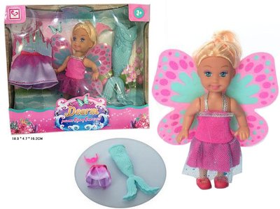 K899-80 - Лялька маленька принцеса фея з аксесуарами, костюм русалки