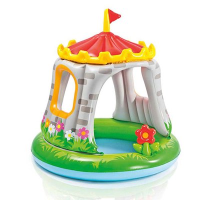 Intex 57122 - Дитячий надувний басейн з навісом "Королівський палац" диаметр 122 см