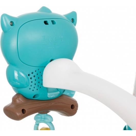 WinFun 720010 - Музична мобілька карусель для ліжка малюка, м'які іграшки, різні мелодії, звуки природи, світло