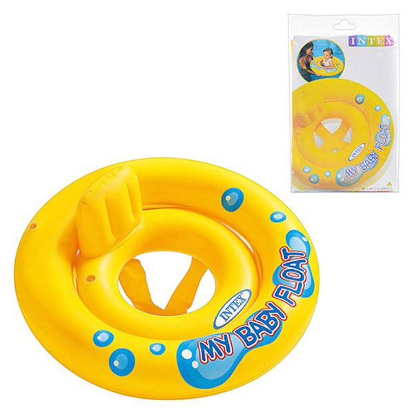 Intex 59574 - Дитячий надувний круг - плотик для малюків 1 -2 роки, 67 см