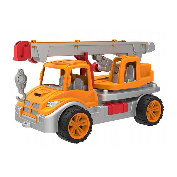 Іграшка - машинка для ігор у пісочниці - Автокран помаранчового кольору 3695
