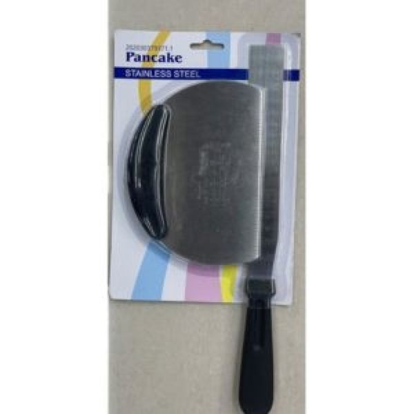 Stenson R90186 - Набір Штапель - ніж і лопатка довга кондитеська для тіста з лінійкою для вимірювання