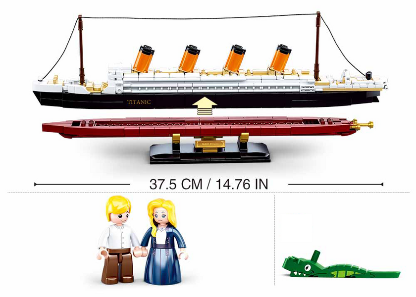 Sluban 0835 - Конструктор Корабель Титанік "Titanic" на 481 деталі, модель у масштабі