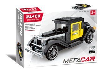 IBLOCK PL-920-135 - Конструктор машина - Ретро автомобиль на 323 деталей, Mega Car&nbsp;серия