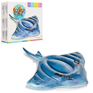 Intex 57550, 57550 - Детский надувной плотик Intex Скат, 188-145 см&nbsp;до 40 кг, 57550
