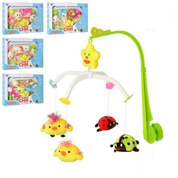 Limo Toy D089, D090, D091, D092 - Карусель Мобиль на кроватку музыкальная с мягкими игрушками, заводная