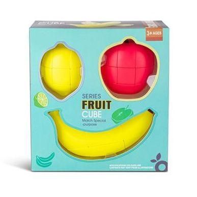 FX7868 - Кубик Рубіка у формі фруктів — набір головоломок, яблуко, банан, лимон, FX7868