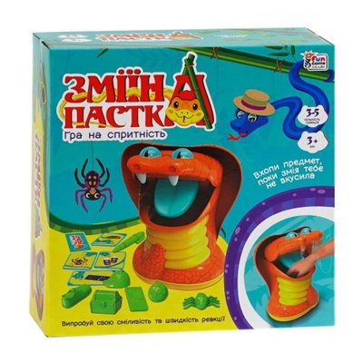 Fun Game 38265 - Настільна гра "Зміїна пастка" гра на швидкість реакції для дітей